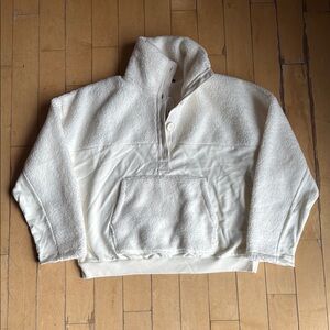 Cozy White Pullover Fleece
